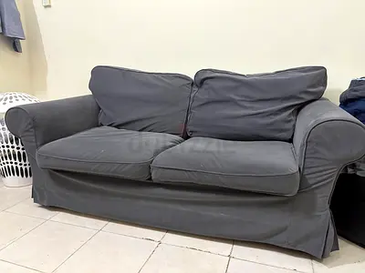 Urgent move out sale IKEA EKTORP 2-Seater Sofa in Hakebo Dark Grey