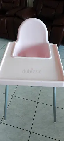 Ikea baby high chair with tray for sale