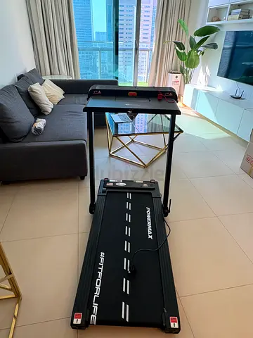 Foldable PowerMax Treadmill - Compact Home Running Machine