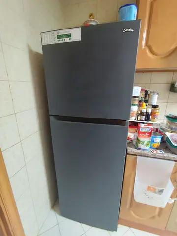 Used Top Freezer Refrigerator - Grey, Good Condition