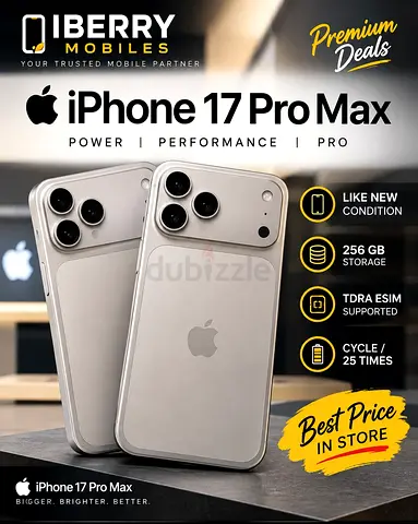 Apple iPhone 17 Pro Max - 256GB, Like New