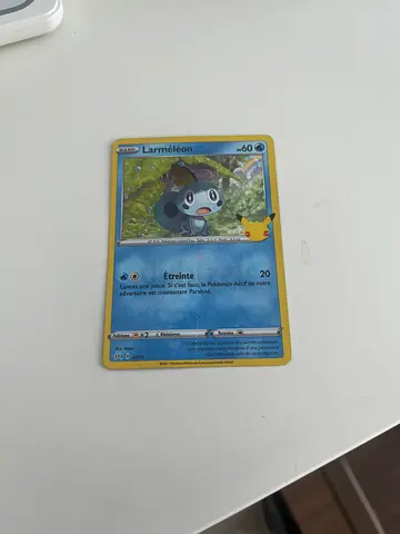 Pokemon Larmeleon 25th Anniversary Card French Edition
