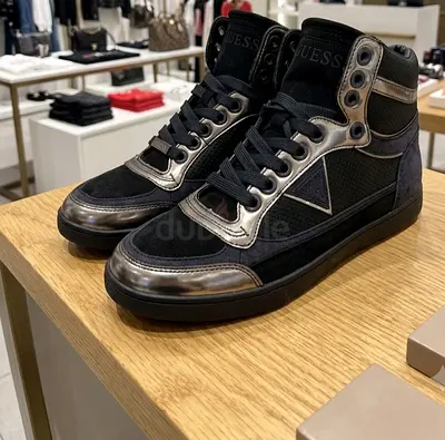 GUESS Men's Metallic High-Top Sneakers - Size 41 (EU) US8