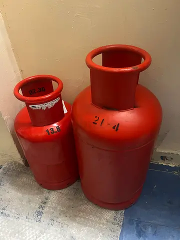 Dubai Two used LPG Gas Cylinders (Red) - Good condition