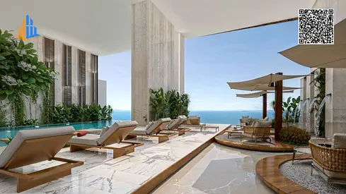 شقة فاخرة بإطلالة بحرية مباشرة (Sea View) على كورنيش عجمان | الوطن تاور | بدون دفعة أولى (0%)