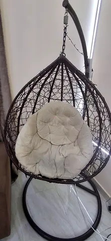Hanging Egg Chair with Stand & Cushion – Excellent Condition