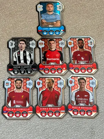 Match Attax 2024/25 - set of 7 Chrome pro elite shield