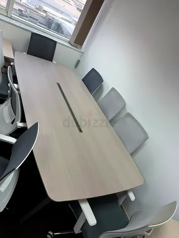 6 Seater Modern Meeting Table with Electrical + USB sockets