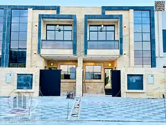 For sale, a villa in Ajman Al Helio, 5 master rooms, a Majles room, a hall , maid room, freehold for