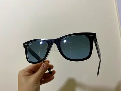 Ray-Ban Wayfarer Sunglasses - Black Frame, Gradient Lenses