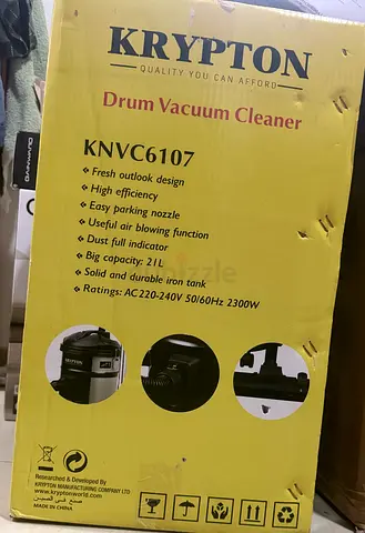 Krypton KNVC6107 Drum Vacuum Cleaner - 21L, 2300W (Like New in Box)