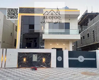 Modern villa with a luxurious stone facade in a strategic location ||5rooms|| 7Bathrooms || 3 Hall || Parking ||Central AC|| Front setback|| Storage