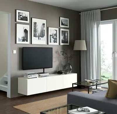 White TV table from ikea