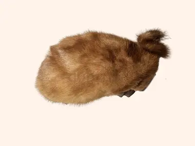 Rare Swedish Mink Fur Hat with Original Mink Tail | Luxury Vintage