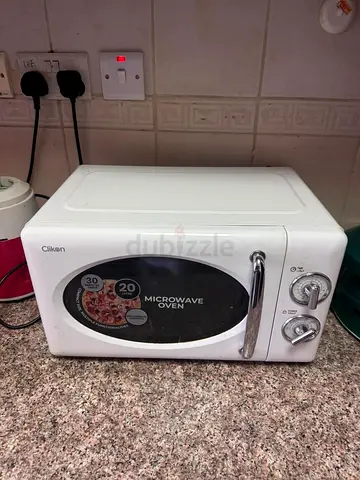 White Clikon Microwave Oven - Compact, Used