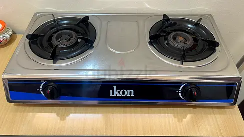 Ikon 2-Burner Stainless Steel Gas Stove - Good Working Condition