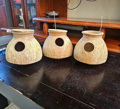 Clay bird nest/birdhouse