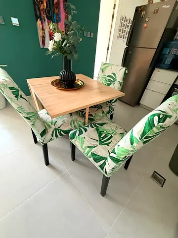 Wooden Dining Table with 3 Chairs - Good Condition
