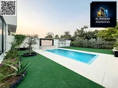 4-bedroom master villa with golf and lake views, private pool and garden, spacious and luxurious fin