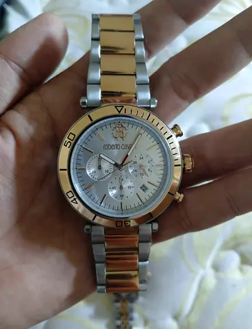 Roberto Cavalli Two Tone Chronograph Watch
