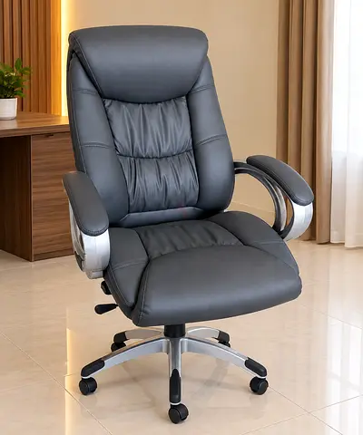Ergonomic High Back Executive Office Chair in Dark Grey