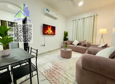 An exceptionally luxurious and upscale one-bedroom apartment with a living room, featuring brand-new, high-end furnishings and situated in a prime loc