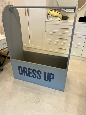 Freestanding 'Dress Up' Clothing Rack / Display Stand - Grey