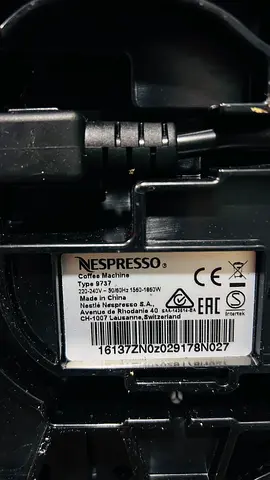 Nespresso Zenius professional Coffee Machine (working condition) - Black