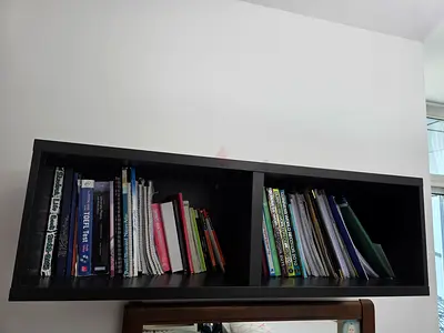 Ikea wooden bookshelf