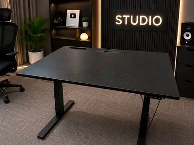 Free Delivery IKEA Adjustable Electric Standing Desk - Large Black Studio Worktop