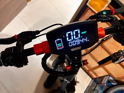 Electric scooter — well maintained with digital display and new grips
