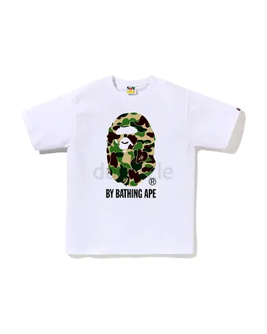 White BAPE By Bathing Ape Camouflage Logo T-Shirt, Unisex S