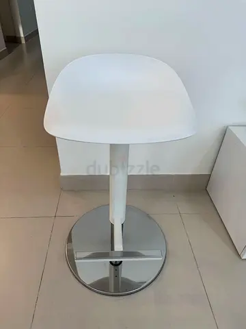 Kitchen high adjustable white chair from ikea