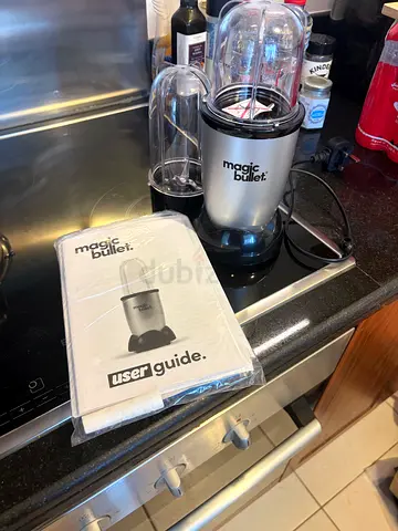 Magic Bullet Blender with Cups and User Guide - Good Condition