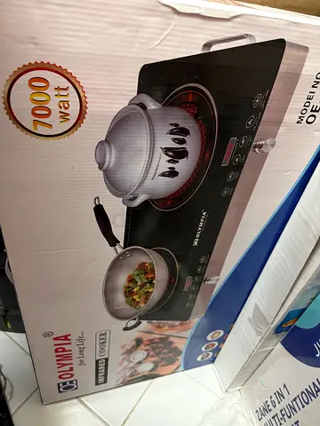 Olympia Double Burner Induction Cooktop - 7000W, New in Box