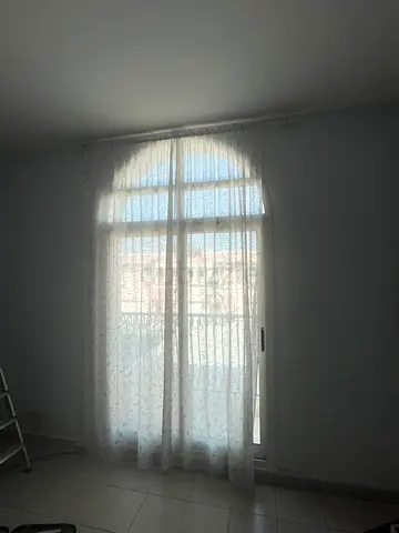Light Sheer cream line Curtains