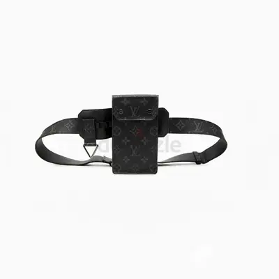 Black Monogram Louis Vuitton Belt Bag / Phone Pouch