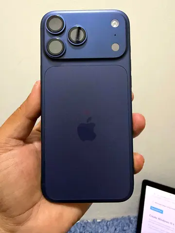 iPhone 17 Pro Max - Deep Blue, Good Condition with Case