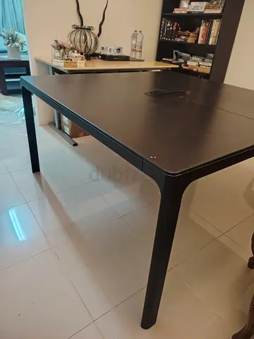 Modern Black Square Dining Table