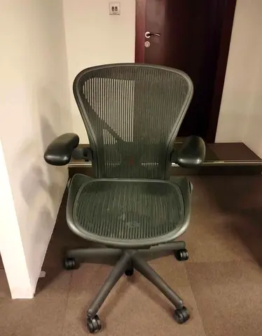 Unique Herman Miller Aeron Classic Chair PostureFit Back Support Size B Fully Adjustable