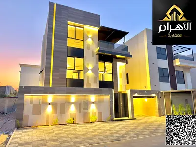 فيلا سمارت سيتم بالكامل 3 طوابق خلف الخدمات مباشرة مع مسبح ورووف خاص السعر شامل الكهرباء والمياة والمكييفات