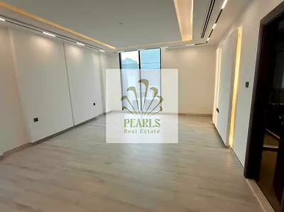 For Annual Rent in Al Yasmeen Ajman Directly on Sheikh Mohammed Bin Zayed Road, Ready-to-Move Villa with 5 Bedrooms, Majlis, 2 Halls, Maid Room, 7 Bat