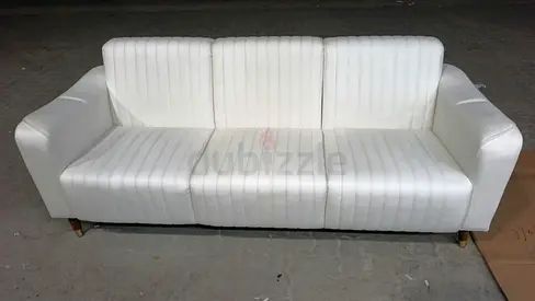 White 3-Seater Sofa - Clean Modern Design