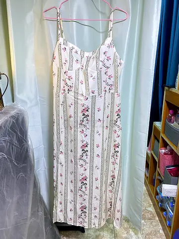 Floral Print Spaghetti Strap Maxi Dress