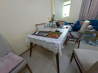Wooden Dining Table with 4 Chairs - Good Condition,  master bed, bunk bed