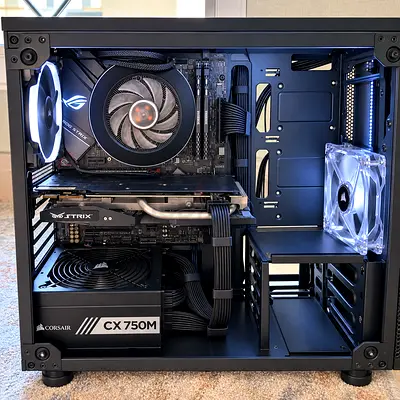 Custom Mid-Tower Gaming PC Build with ASUS ROG & STRIX Components