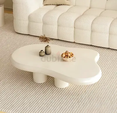 Sculptural Cloud Coffee Table – Cream White
