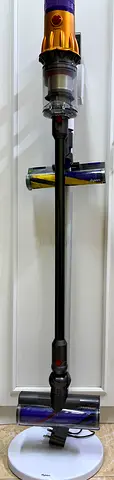 Dyson V12 detect slim (yellow+nickel) and with original Dyson freestanding