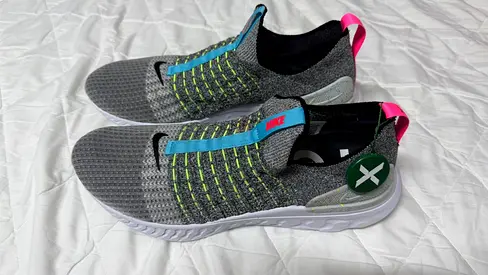 Lightweight Grey Slip-On Sports Shoes - Size١13 Available