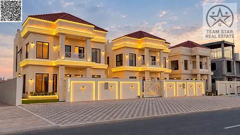 Luxury villa (first occupant) in Al Helio 2 – 4 master bedrooms – Rooftop – Central A/C.